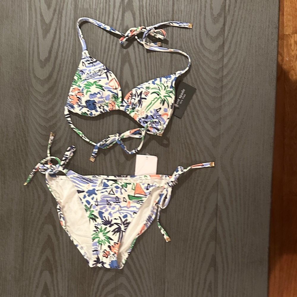 Kate Spade Tropical Print  Bikini Set - New